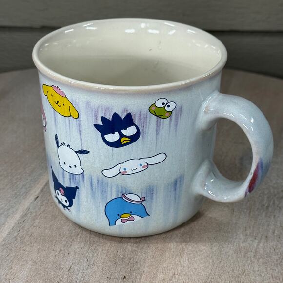 Hello Kitty Friends Ceramic Mug Glaze Face Wrap Around Design Gray Collectible - Picture 11 of 12